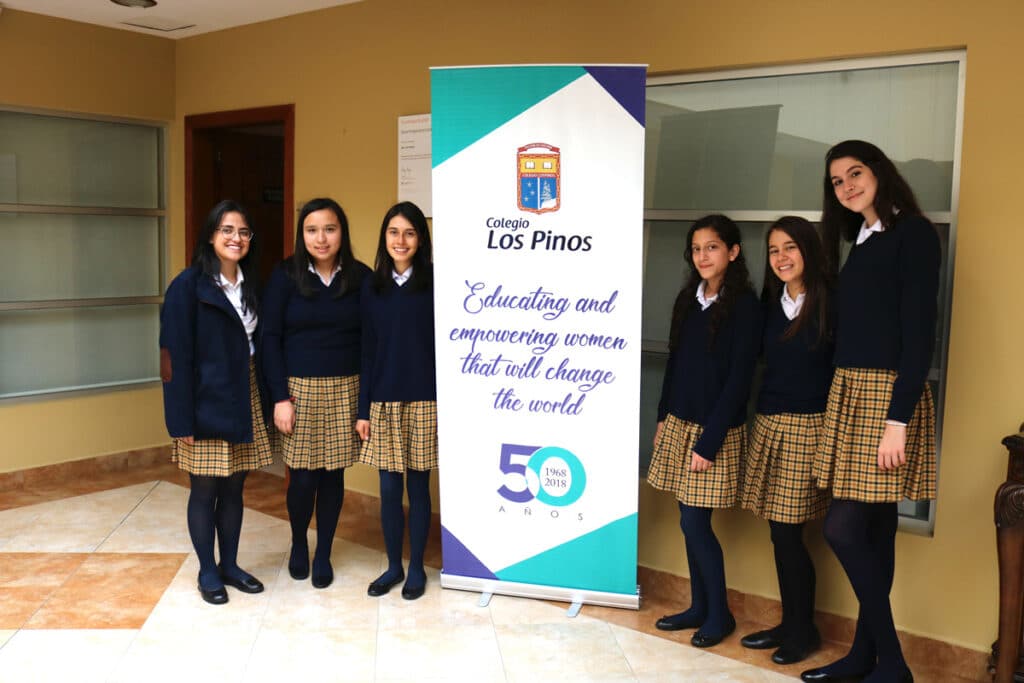 Great Performance of Los Pinos' Girls at Americano's Speech Contest