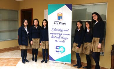 Great Performance of Los Pinos' Girls at Americano's Speech Contest